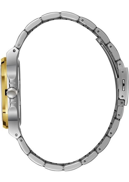 LC08016 Erkek Kol Saati – Gümüş Altın Detaylı – 43MM – Çelik Kordon fırsatları