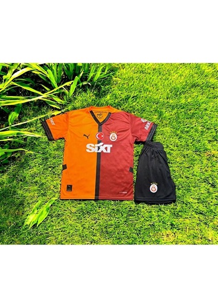 Sarı Kırmızı Parcalı Çoçuk .galatasaray.24/25 Çoçuk Forma Takımı fiyatları