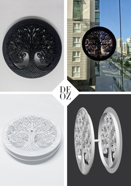 Doğalgaz ve Havalandırma Menfez Kapağı – Hayat Ağacı Desenli