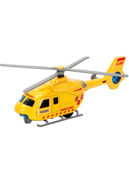 Maxx Wheels Sesli Işıklı Çek Bırak Die Cast Helikopter – Metal Gövde fiyatları