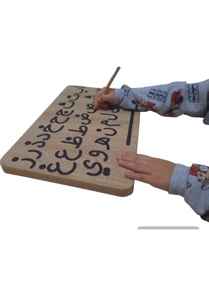 Pembe Arapça Kuran Harf Öğrenme Tahtası Montessori Eğitici Oyuncak fırsatları