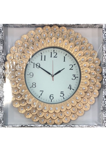 Dekoratif Taşlı Yuvarlak Duvar Saati fiyatları