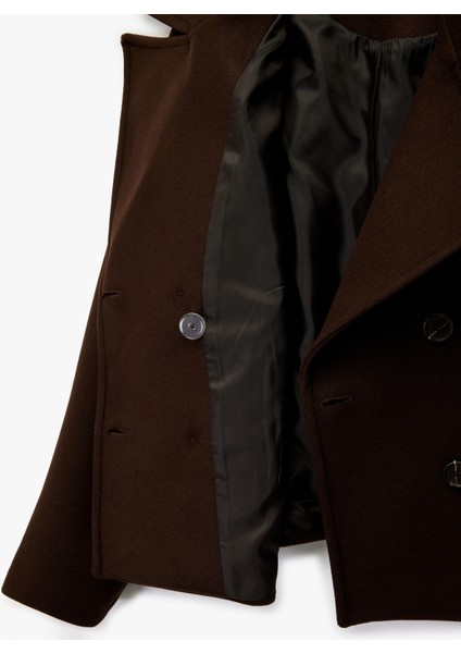 Cepli Kruvaze Uzun Kollu Düğmeli Kısa Kaşe Mont fırsatları