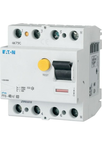 4X40A 300MA Kaçak Akım Koruma Rölesi