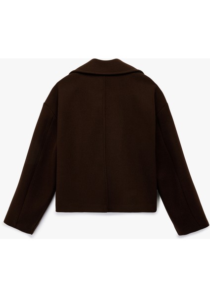 Cepli Kruvaze Uzun Kollu Düğmeli Kısa Kaşe Mont fiyatları