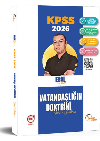 2026 Kpss Vatandaşlık Soru Bankası ve Cba Vatandaşlığın Pusulası 25 Deneme + Kpss Deneme Hediyeli fiyatları