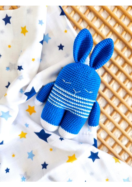 Müslin Battaniye ve Amigurumi Uyku Arkadaşı Seti