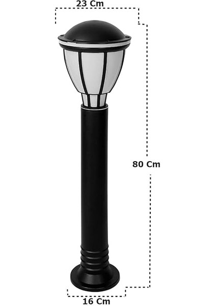 Geldi Kupa 80 cm Bahçe Yol Aydınlatması Zita Set Üstü Bahçe Direkleri modelleri