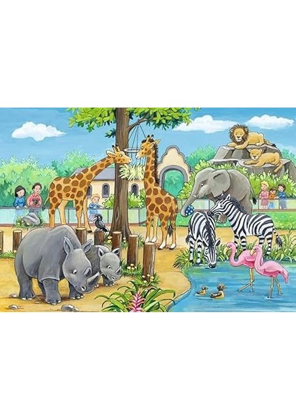 2X24 Parça Puzzle Zoo Renkli 3+ modelleri