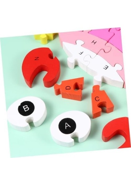 Renkli Ahşap Taşıma Oyuncakları Çocuklar Için Eğlenceli Bulmaca Seti