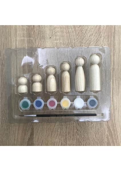 Aile Boyama Seti Fırça Hediyeli, Kahverengi, Eğlenceli ve Renkli Aktiviteler Için fiyatları