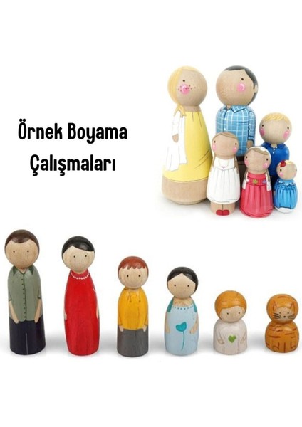 Aile Boyama Seti Fırça Hediyeli, Kahverengi, Eğlenceli ve Renkli Aktiviteler Için fırsatları