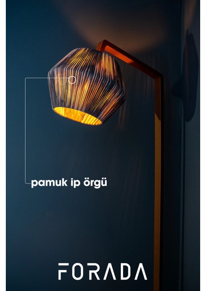 Dekoratif Ipli Metal Ayaklı Lambader fırsatları