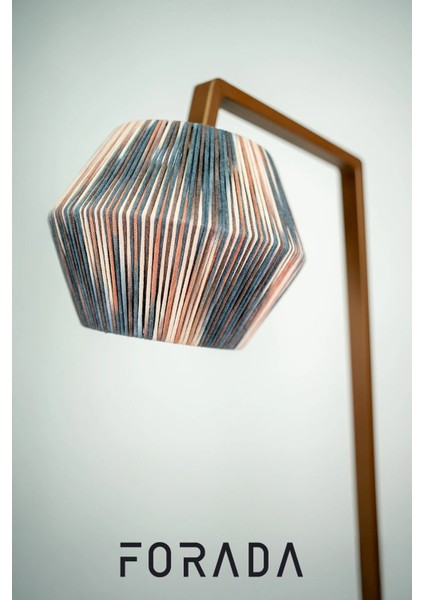 Dekoratif Ipli Metal Ayaklı Lambader