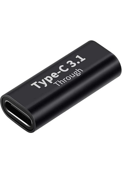 3352 Type C USB 3.1 Dişi Çevirici Dönüştürücü Adaptör Type C Dişi To Type C Disi 3.1 Yüksek Hızlı Veri Aktarım Desteği (10GBPS) Çift Yönlü Çalışma Alüminyum Alaşımlı Kaliteli Malzeme