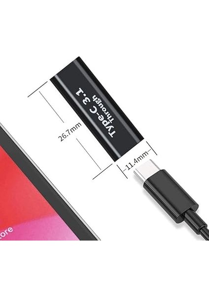 3352 Type C USB 3.1 Dişi Çevirici Dönüştürücü Adaptör Type C Dişi To Type C Disi 3.1 Yüksek Hızlı Veri Aktarım Desteği (10GBPS) Çift Yönlü Çalışma Alüminyum Alaşımlı Kaliteli Malzeme fırsatları