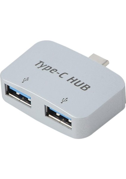Type C To USB 3.0 2 Port Hub 3.1 Çevirici Dönüştürücü Çoklayıcı Çoğaltıcı