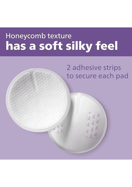 Avent Tek Kullanımlık Göğüs Pedleri, 24'lü, Ultra Ince ve Emici, Petek Doku, Gece Gündüz Konfor, Hijyenik Ambalajlı, Sızdırmaz ve Hava Alan Yapı, SCF254/24 fırsatları