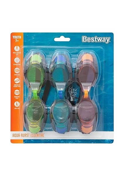 Aqua Burst Essential Iı Genç 7+ 3'lü Gözlük Paketi modelleri