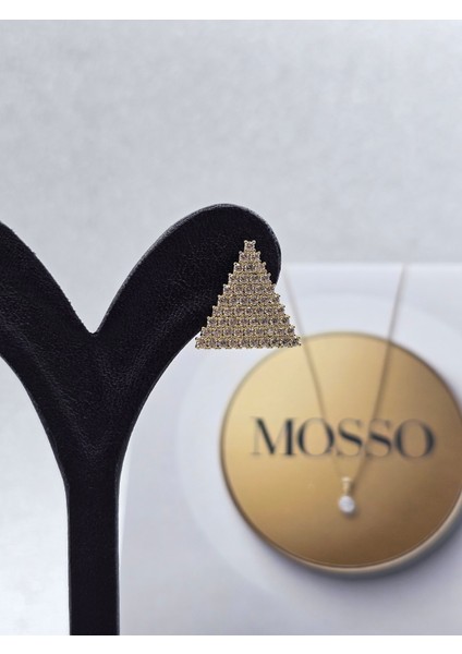 Xuping Zirkon Taşlı Üçgen Model Çelik Küpe fırsatları