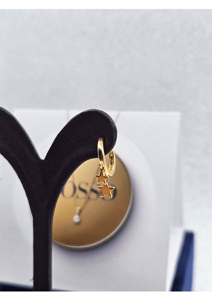 Xuping Yıldız Model Gold Renk Çelik Küpe indirimleri