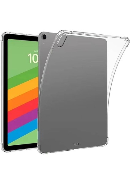 iPad Air 13 2025 M3 Kılıf Silikon Şeffaf Darbe Korumalı Kapak Ntro Kapak Şeffaf
