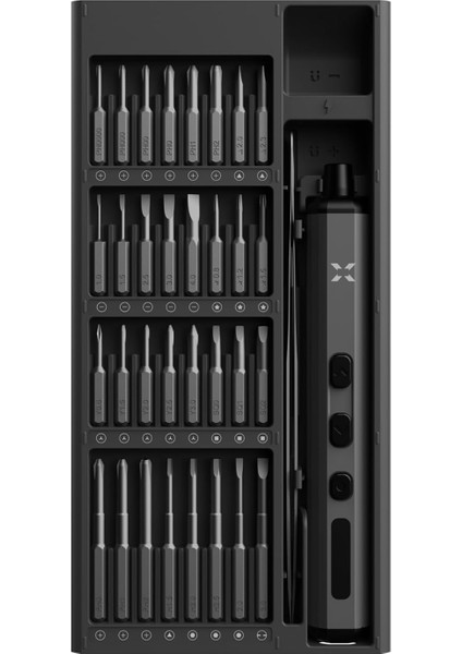 Smart Hassas Şarjlı Otomatik Tornavida Vidalama Seti 5 Nm Tork Screwdriver 68 Parça X6832