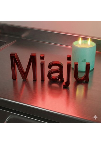 Doğal ve Ferah Görünümlü Çift Alevli Dekoratif Mum, Ev Ortamında Kullanım, Özel Hediye, Yeşil Renk fiyatları