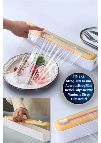 Streç Film Kesme Aparatı Streç Film Kesici Folyo Kesme Vantuzlu Streç Film Kesi