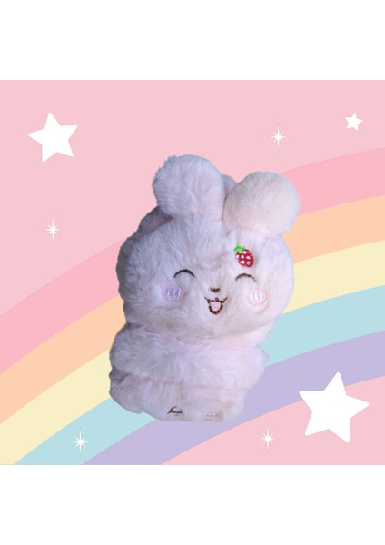 Kız Çocuk Tavşan 3D Peluş Kulaklık Pembe fiyatları