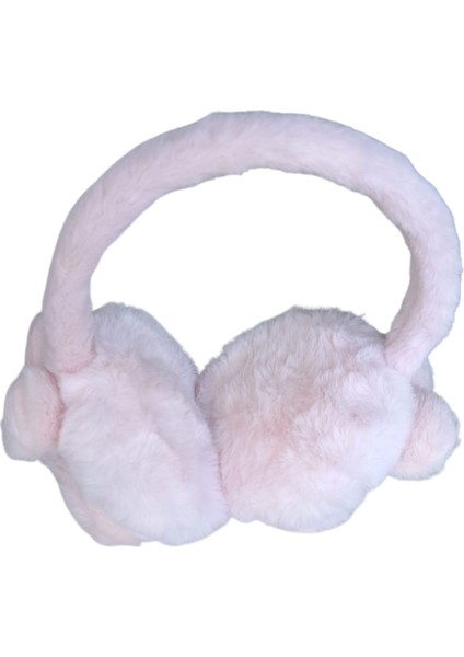 Kız Çocuk Tavşan 3D Peluş Kulaklık Pembe fırsatları