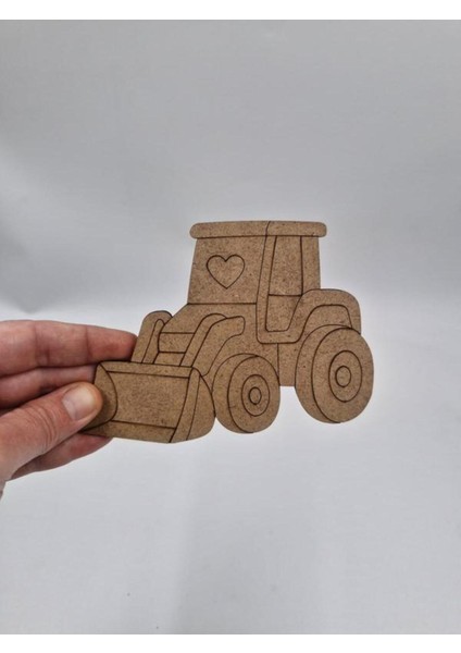 Çok Renkli Sevimli Iş Makinası Ahşap Boyama Seti, Okul ve Etkinlikler Için 15X11 cm fiyatları