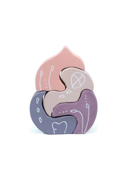 Ahşap Waldorf Oyuncak, Doğal ve Güvenli Oyun Seçeneği, Kahverengi