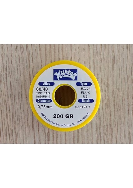 0.75 mm 200 gr Lehim 60/40
