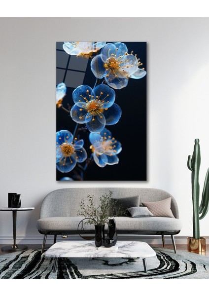 Ayçiçeği Cam Tablo