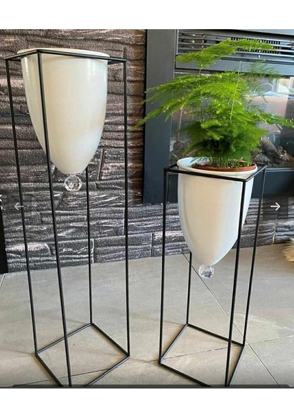 2'li Büyük Ayaklı Vazo, Çiçeklik, Saksılık