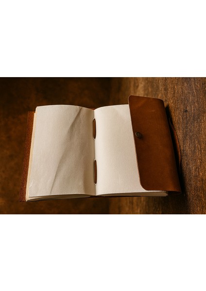 El Yapımı Hakiki Deri Vintage Defter / Günlük Kullanıma Uygun Tutamaçlı modelleri