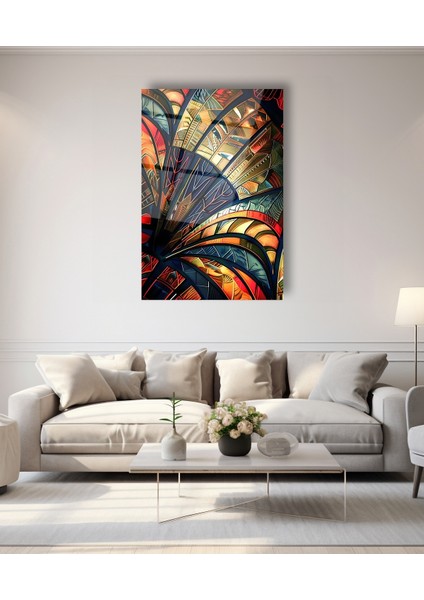 Sahilde Deniz Kabukları Cam Tablo