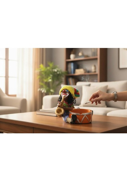 Jamaikalı Adam Rasta Figürlü Küllük Para, Anahtar Kasesi Masaüstü Dekoratif Biblo Yeni Ev Hediyesi C fiyatları