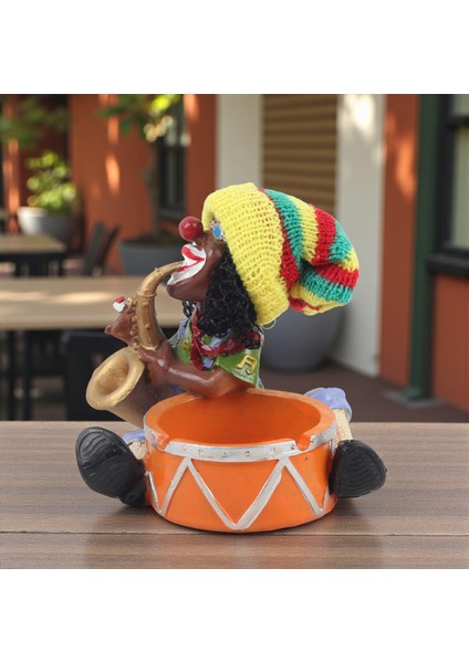 Jamaikalı Adam Rasta Figürlü Küllük Para, Anahtar Kasesi Masaüstü Dekoratif Biblo Yeni Ev Hediyesi C fırsatları