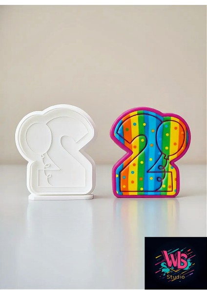 2 Yaş Doğum Günü Kurabiye Kalıbı ve Şeker Hamuru Şekillendirici