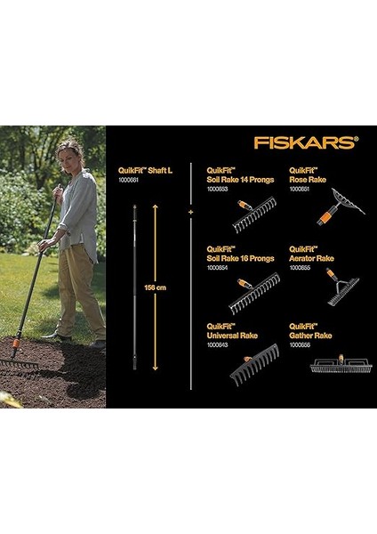 Aerator Tırmığı, Uzunluk: 37 Cm, Siyah/turuncu, 1000655 fırsatları