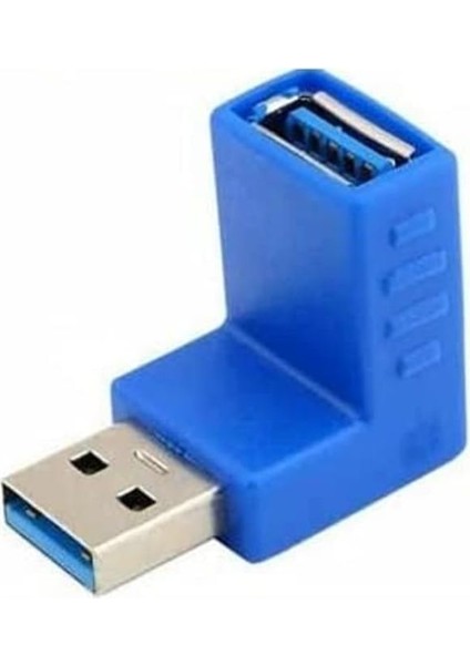 5018 USB 3.0 Dirsek 90 Derece Bağlantı Çevirici Dönüştürücü
