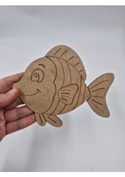 Renkli 10 Adet Balık Ahşap Boyama Seti, 15X12 Cm, Okul Dışı, Diy Etkinlik fiyatları