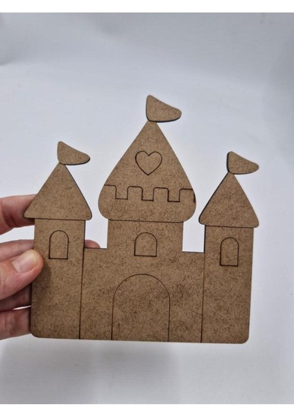 10 Adet Renkli Sevimli Şato Ahşap Boyama Seti, Okul ve Etkinlikler Için Eğlenceli fiyatları