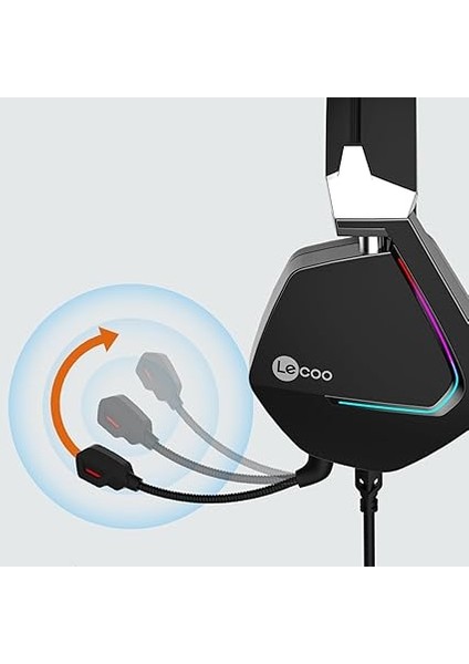 HT402 USB Kablolu Surround 7.1 Rgb LED Aydınlatmalı Çıkartılabilir Mikrofonlu Kulak Üstü Gaming Kulaklık Siyah indirimleri