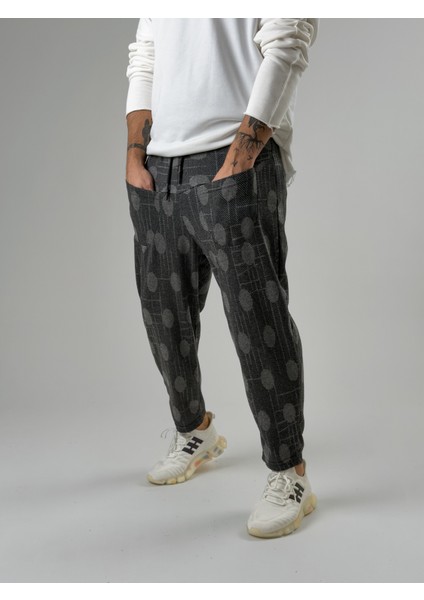 Ön Cep Detaylı Erkek Desenli Baget Pantolon COC2580