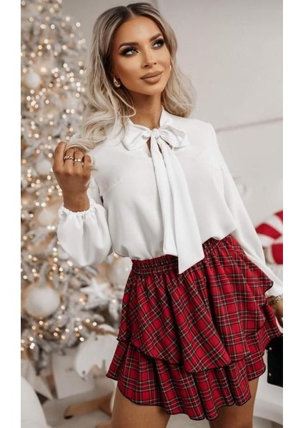 Kadın Scuba Dalgıç Kumaş Yakası Fıyonklu Ikili Takım