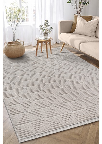 Liya Iskandinav Bej Bukle Halı Salon Yatak Odası Koridor Halısı Yolluk Bej Halı modelleri