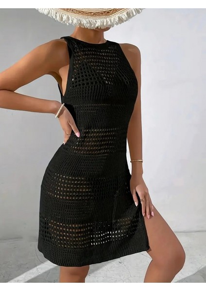 Kadın Askılı Derin Sırt Dekolteli Ajurlu Triko Pareo fiyatları